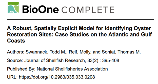A Robust, Spatially-Explicit Model for Identifying Oyster Restoration Sites: Case Studies on the Atlantic and Gulf Coasts