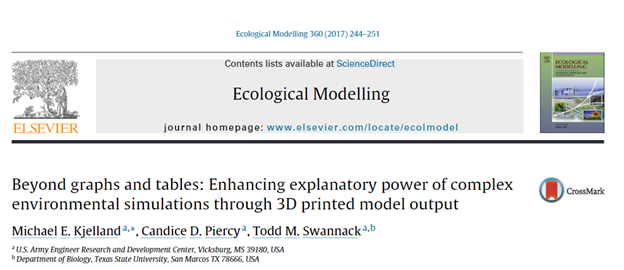 Beyond Graphs and Tables: Enhancing Explanatory Power of Complex Environmental Simulations through 3D Printed Model Output