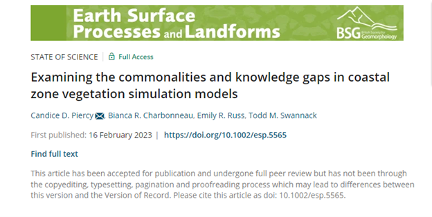 Examining the Commonalities and Knowledge Gaps in Coastal Zone Vegetation Simulation Models