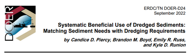 Systemic Beneficial Use of Dredged Sediments: Matching Sediment Needs with Dredging Requirements